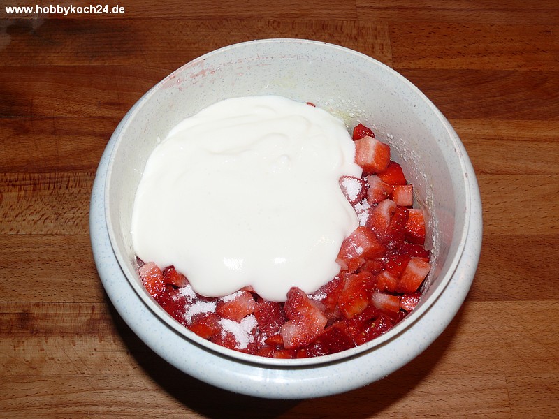 Erdbeeren mit Joghurt - hobbykoch24.de