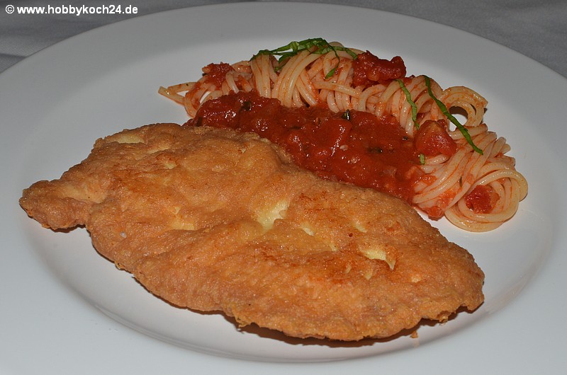 Parmesanschnitzel - Schnitzel Piccata Milaneser Art - hobbykoch24.de