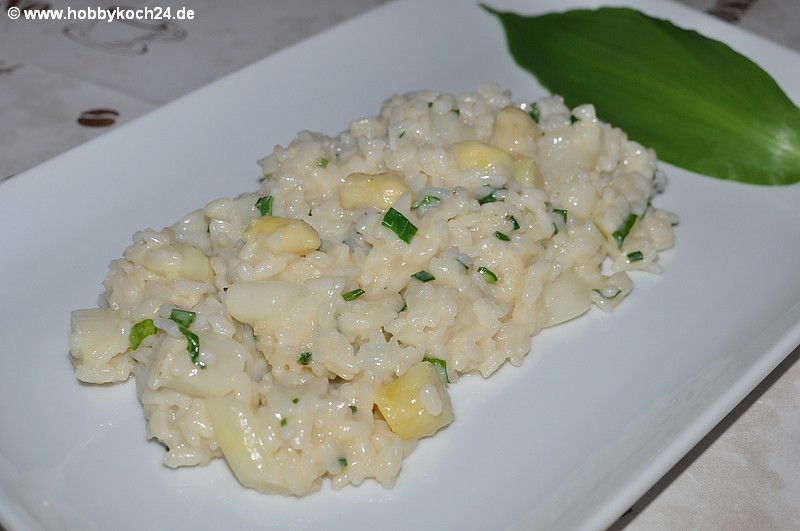 Spargel-Risotto mit Bärlauch und Hugo - hobbykoch24.de