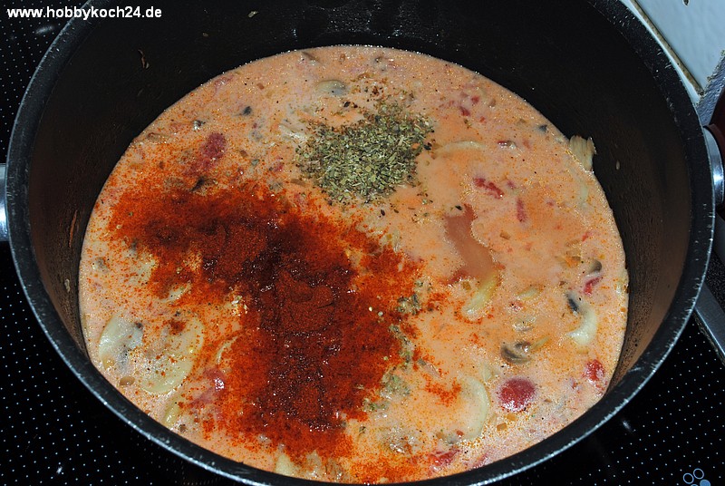 Überbackene Frikadellen in Tomaten - Champignon Soße - hobbykoch24.de