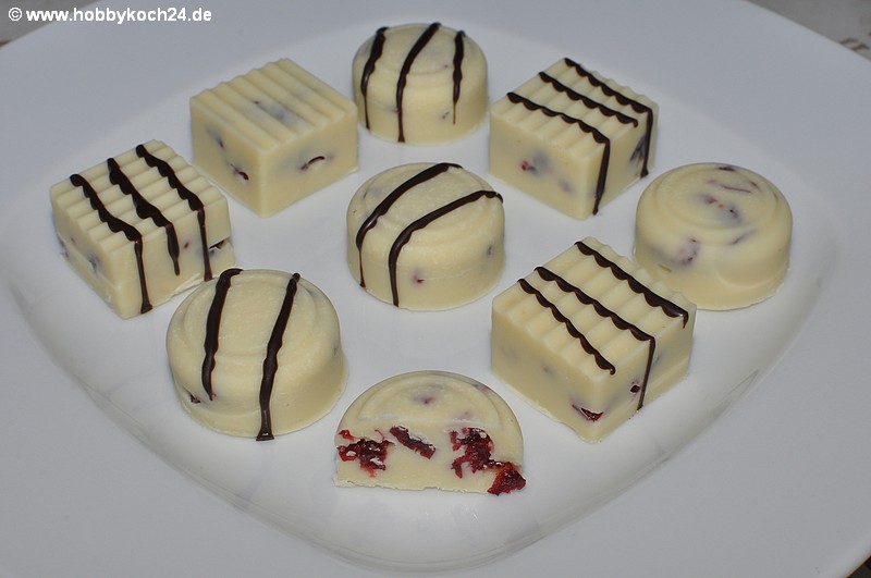 Weiße Cranberry Pralinen - hobbykoch24.de